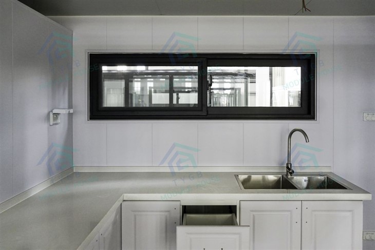 Sliding Out Prefabricated Glass House